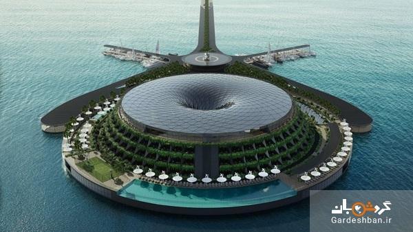 هتلی شناور در قطر که خودش فراوری برق می نماید
