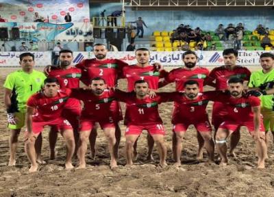 پیروزی تیم ملی فوتبال ساحلی مقابل آذربایجان